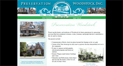 Desktop Screenshot of preservationwoodstock.com